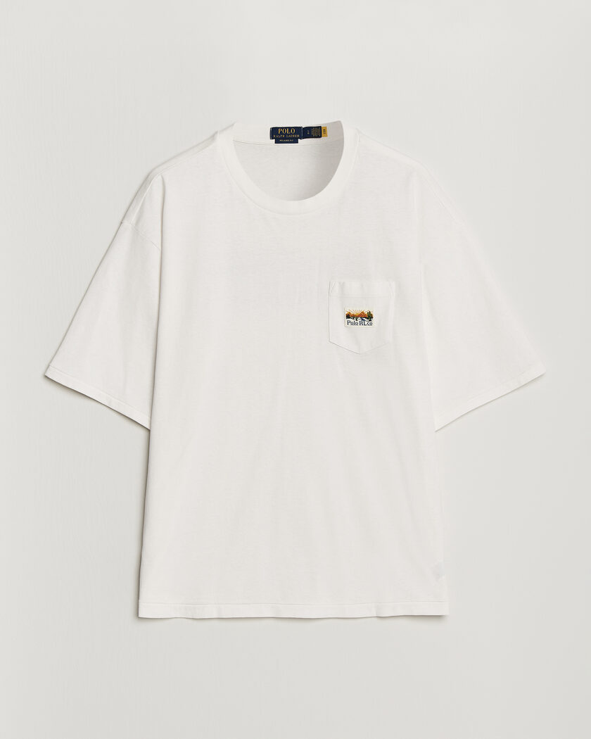 Polo Ralph Lauren Relaxed Fit Print T-Shirt Nevis – Vit