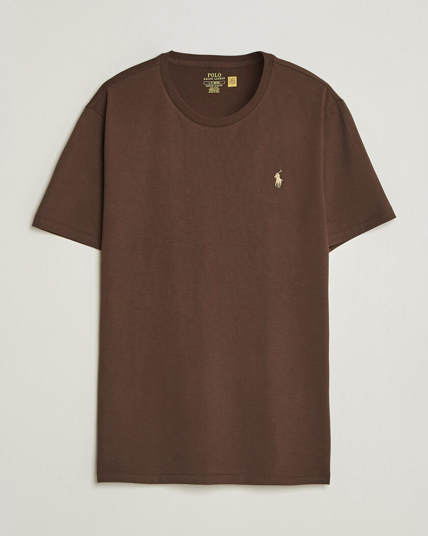 Polo Ralph Lauren Custom Slim Fit T-shirt Nutmeg Brown – Brun