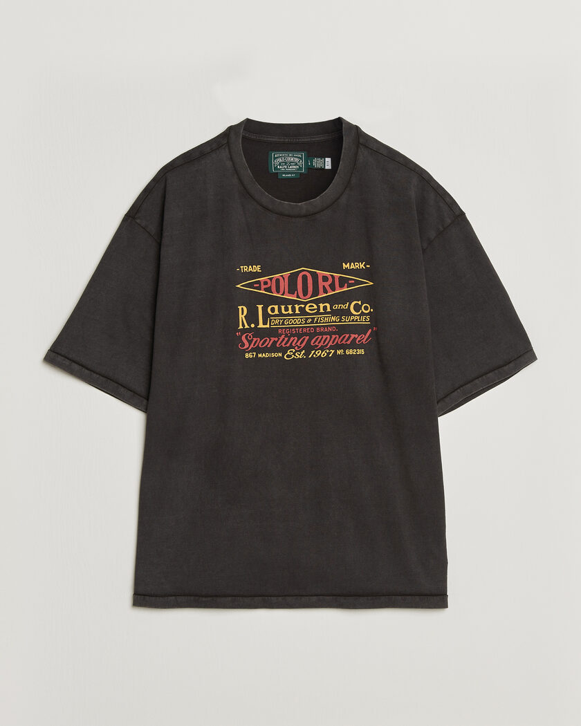 Polo Ralph Lauren Relaxed Fit Print T-Shirt Polo Black – Svart