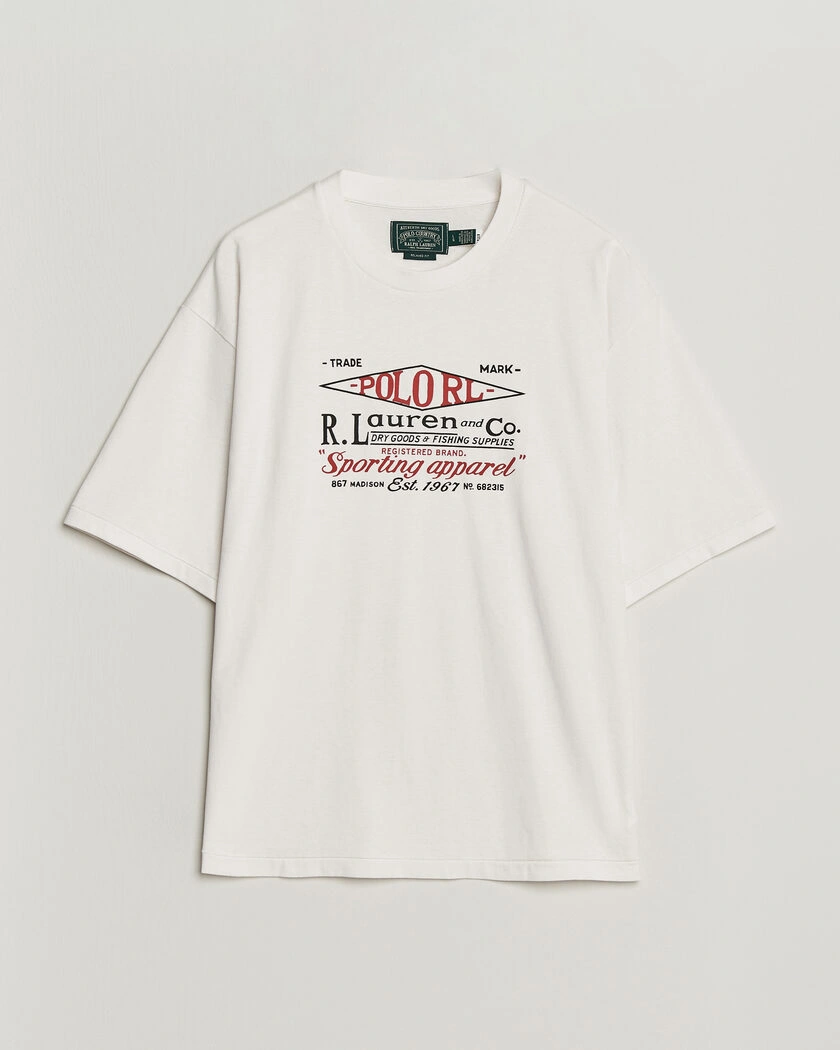 Polo Ralph Lauren Relaxed Fit Print T-Shirt Nevis – Vit