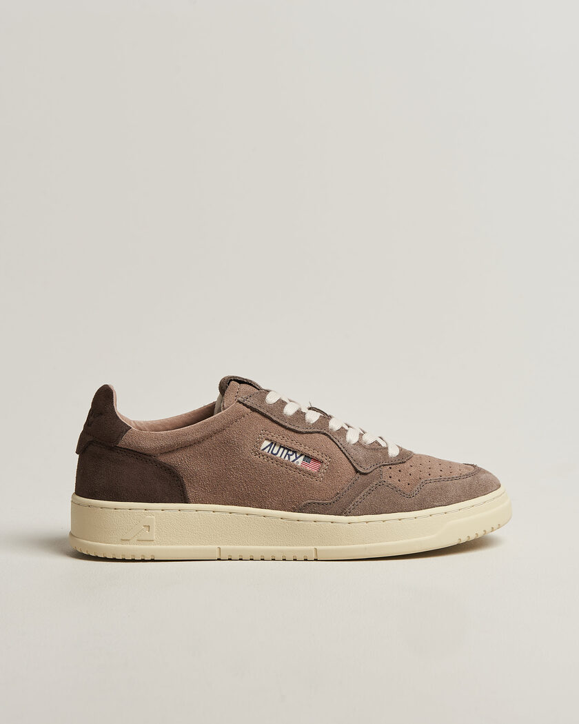 Autry Medalist Low Suede Mix Sneaker Brown/Grey/Beige – Flerfärgad