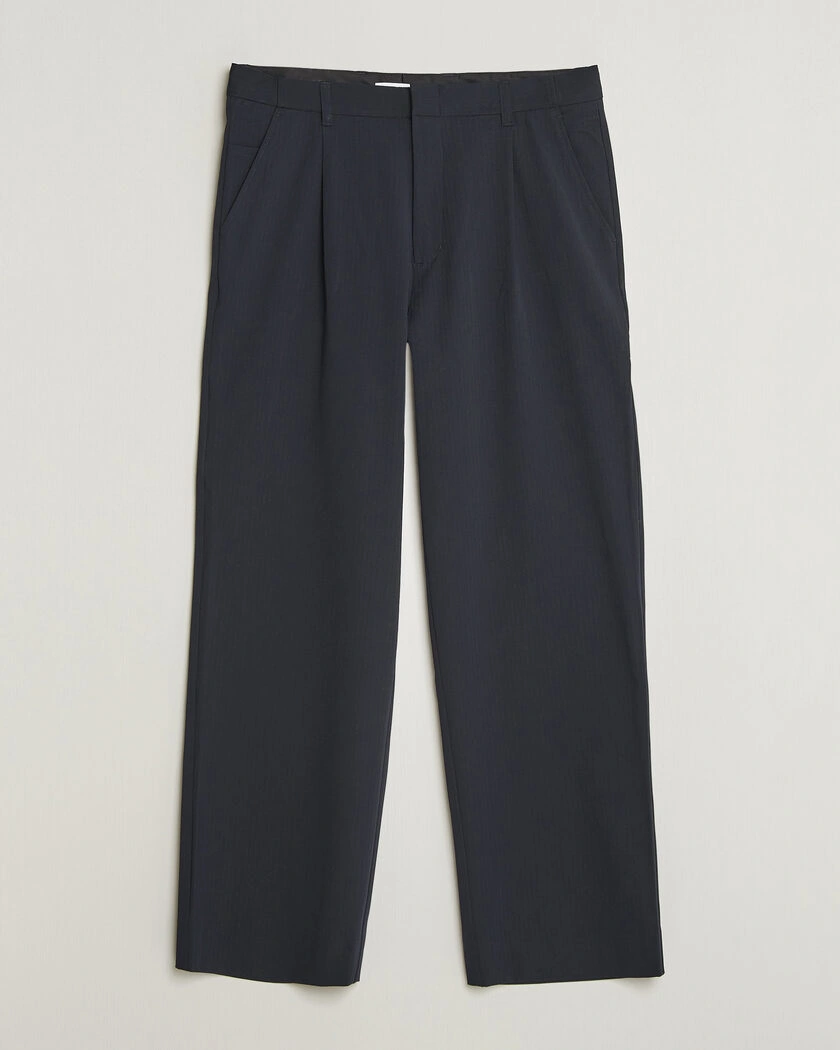 Samsøe Samsøe Valentin Pleated Trousers Salute Navy – Blå