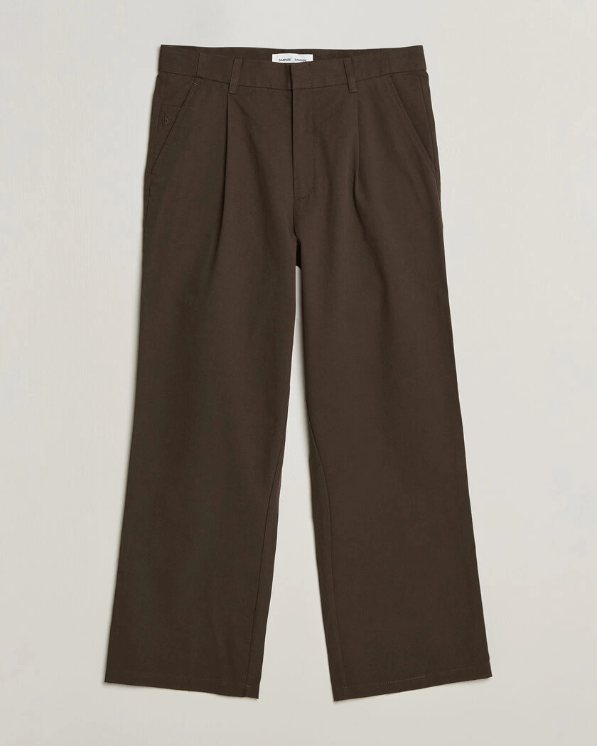 Samsøe Samsøe Valentin Pleated Trousers Delicioso – Brun