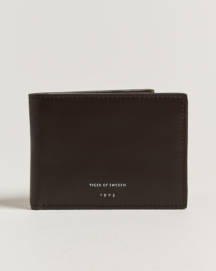 Tiger of Sweden Wivalius Leather Wallet Dark Brown – Brun