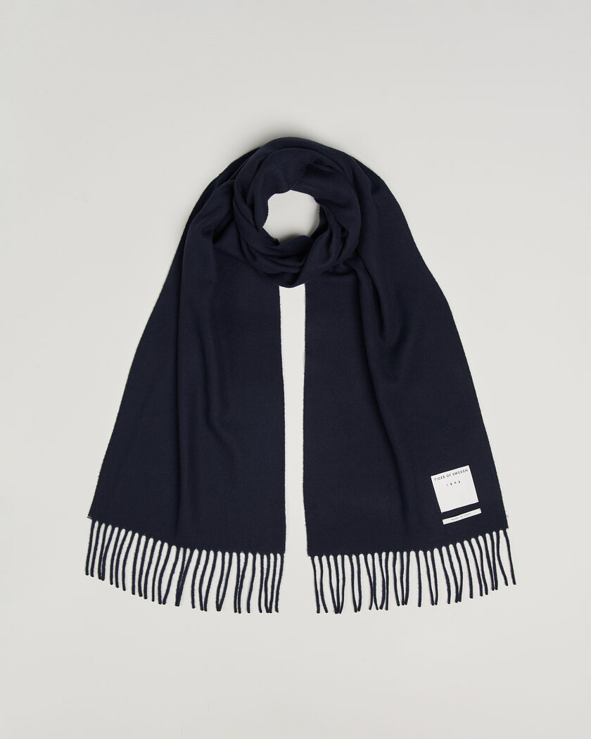 Tiger of Sweden Sylan Wool Scarf Light Ink – Blå