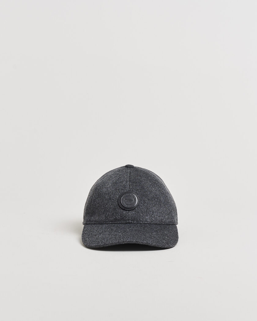 Tiger of Sweden Hent Wool/Cashmere Cap Dark Grey Melange – Grå