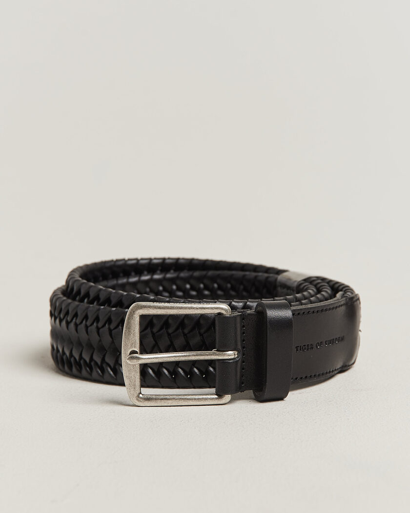 Tiger of Sweden Braidant Braided Belt Black – Svart