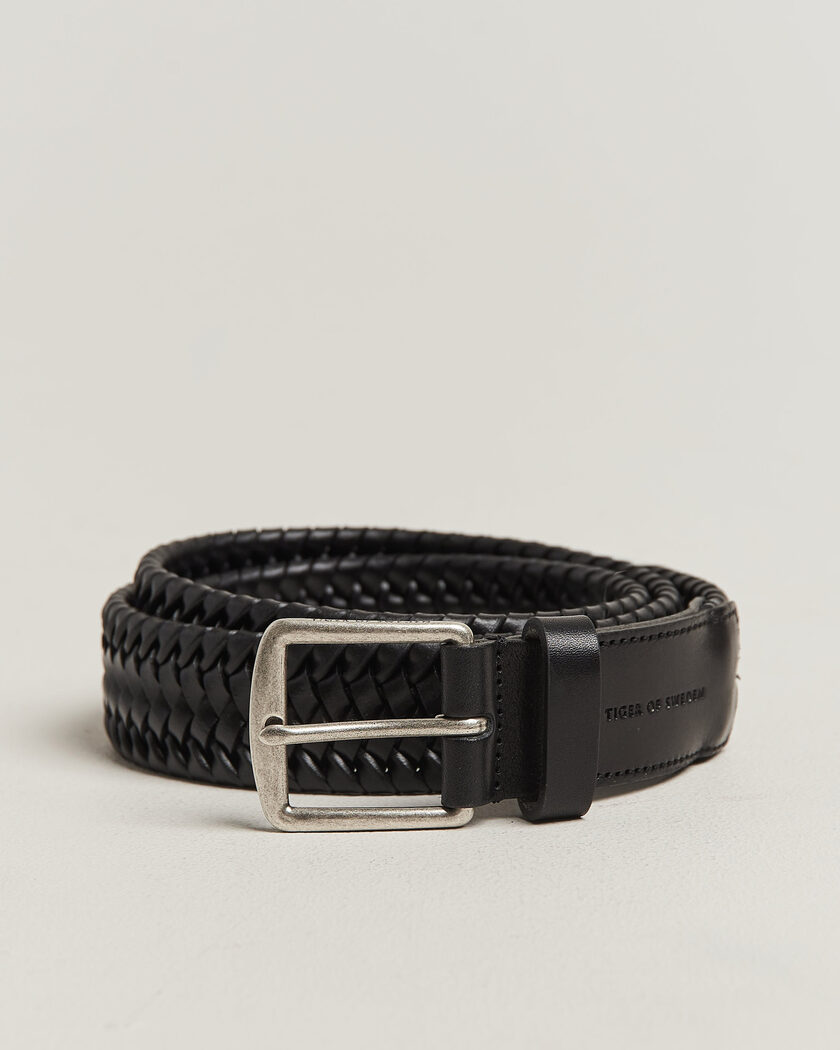 Tiger of Sweden Braidant Braided Belt Black – Svart