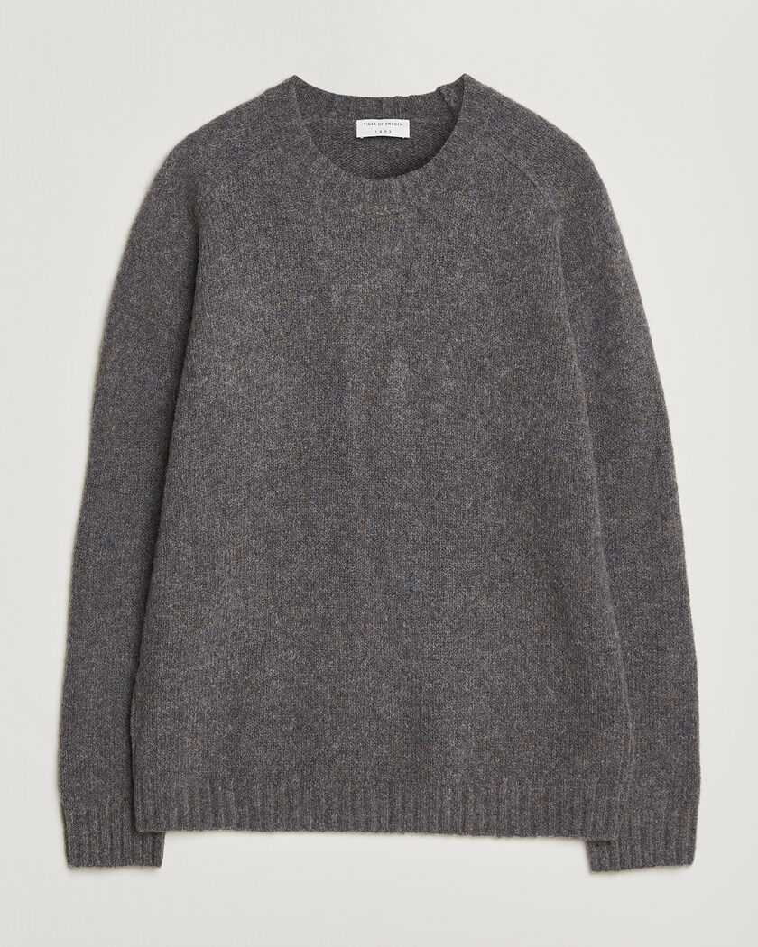 Tiger of Sweden Adryan Yak/Alpaca Knitted Sweater Grey Melange – Grå