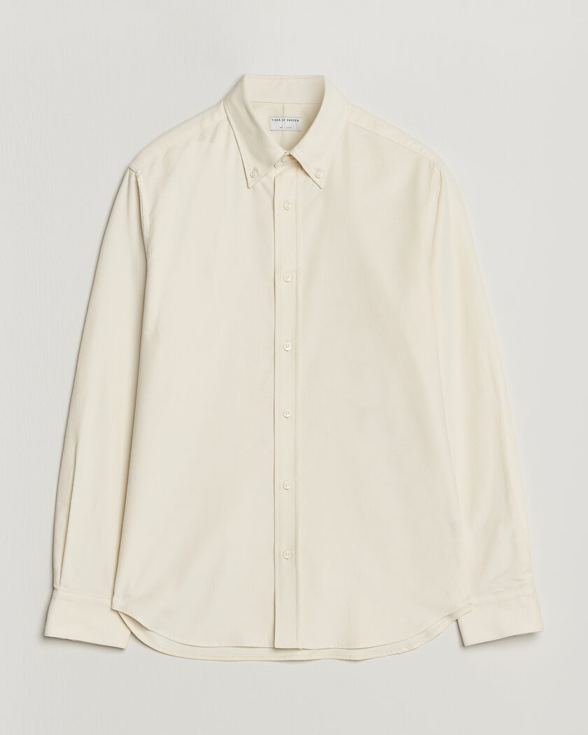 Tiger of Sweden Bjorn Corduroy Shirt Cream White – Vit