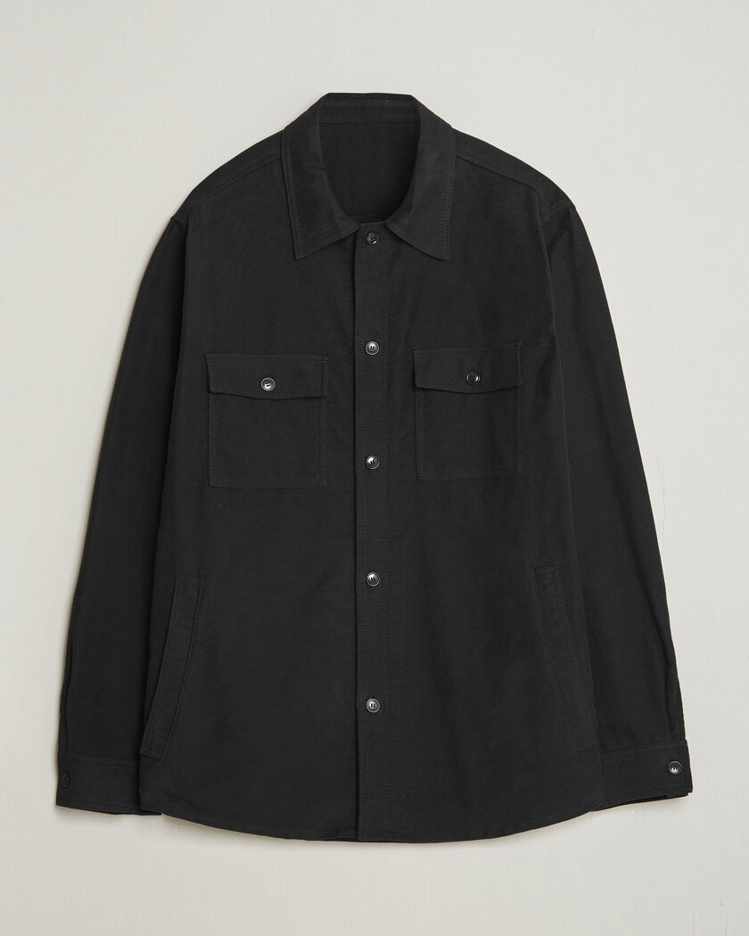 Tiger of Sweden Bishop Cotton Overshirt Black – Svart