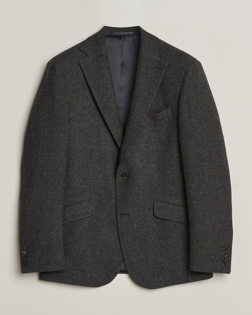 Walker Slater Edward Shetland Wool Donegal Blazer Navy – Blå