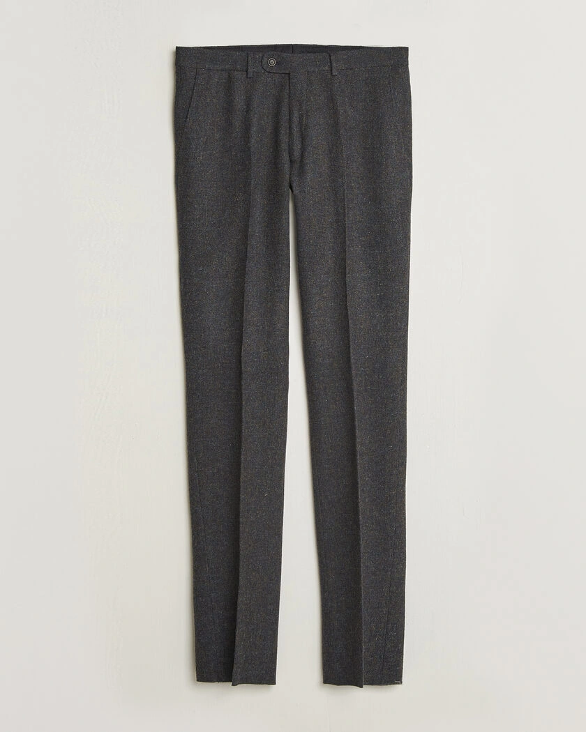 Walker Slater Edward Shetland Wool Donegal Trousers Navy – Blå