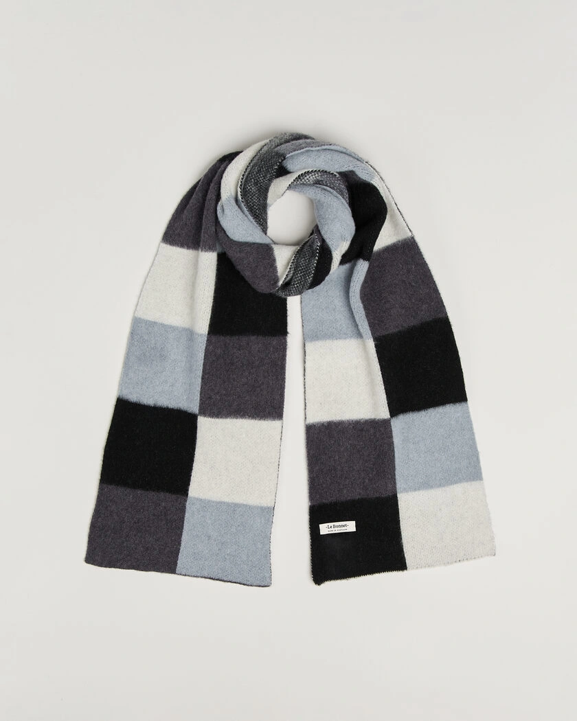 Le Bonnet Lambswool Scarf Stone – Grå