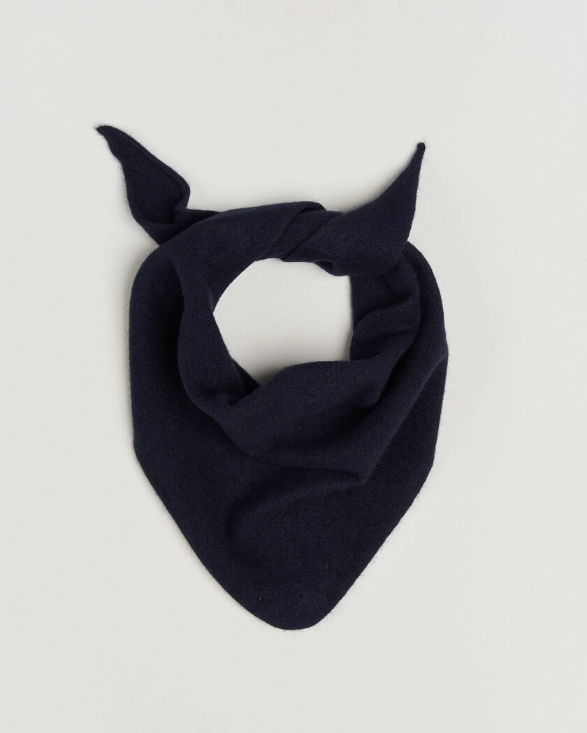 Le Bonnet Lambswool/Caregora Bandana Midnight – Blå