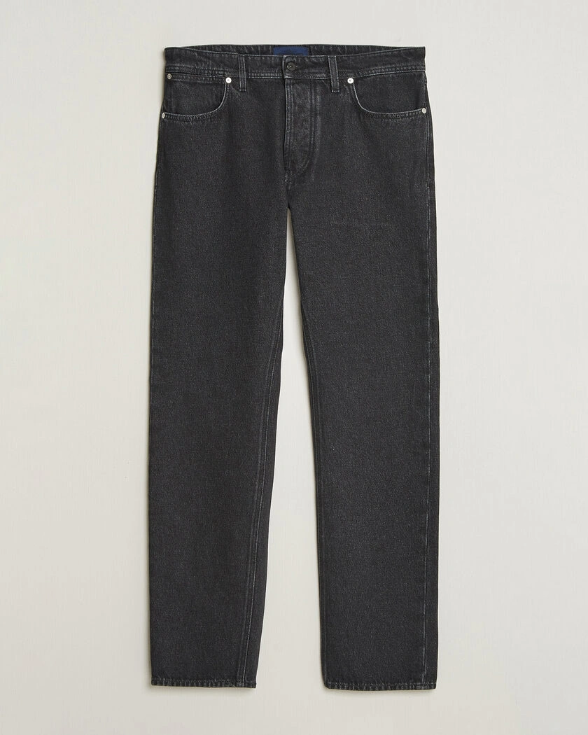 Stone Island Regular Straight Fit Jeans Black Medium Wash – Svart