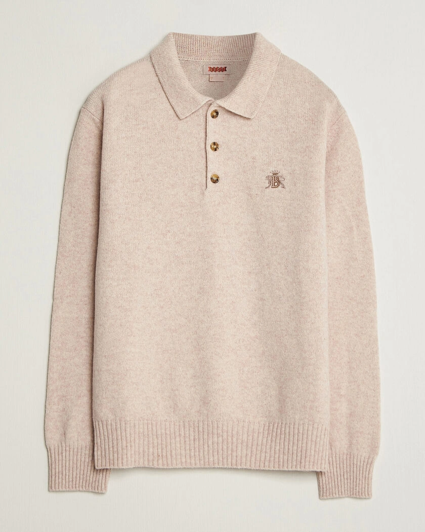 Baracuta Shetland Polo Antique White – Vit