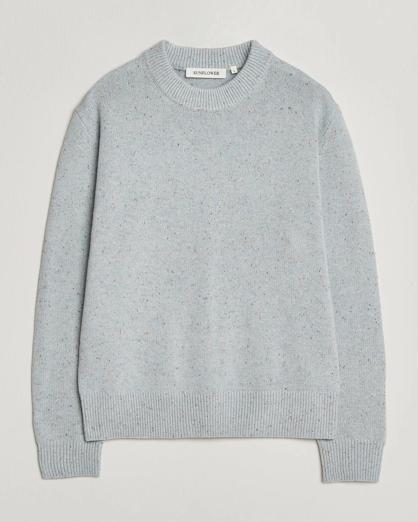 Sunflower Moon Donegal Sweater Light Blue – Blå