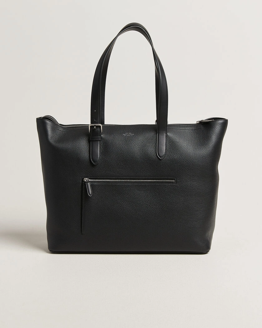 Smythson Ludlow Travel Tote Black – Svart
