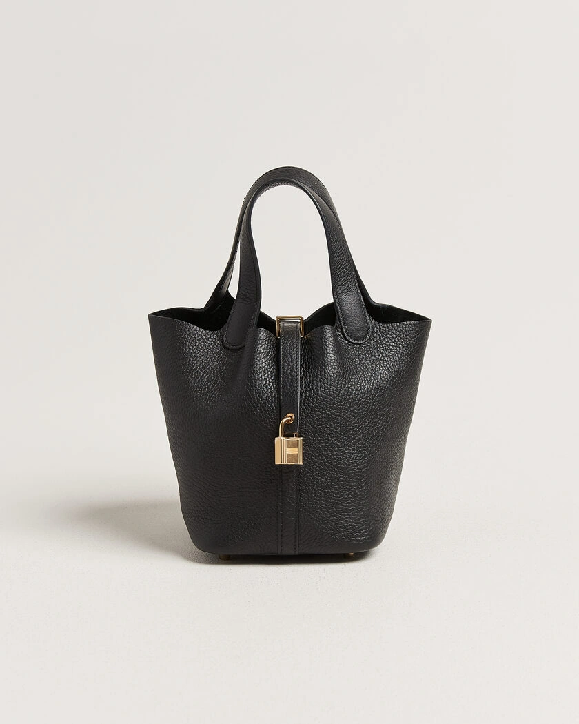 Hermès Pre-Owned Picotin Lock 18 Black – Svart