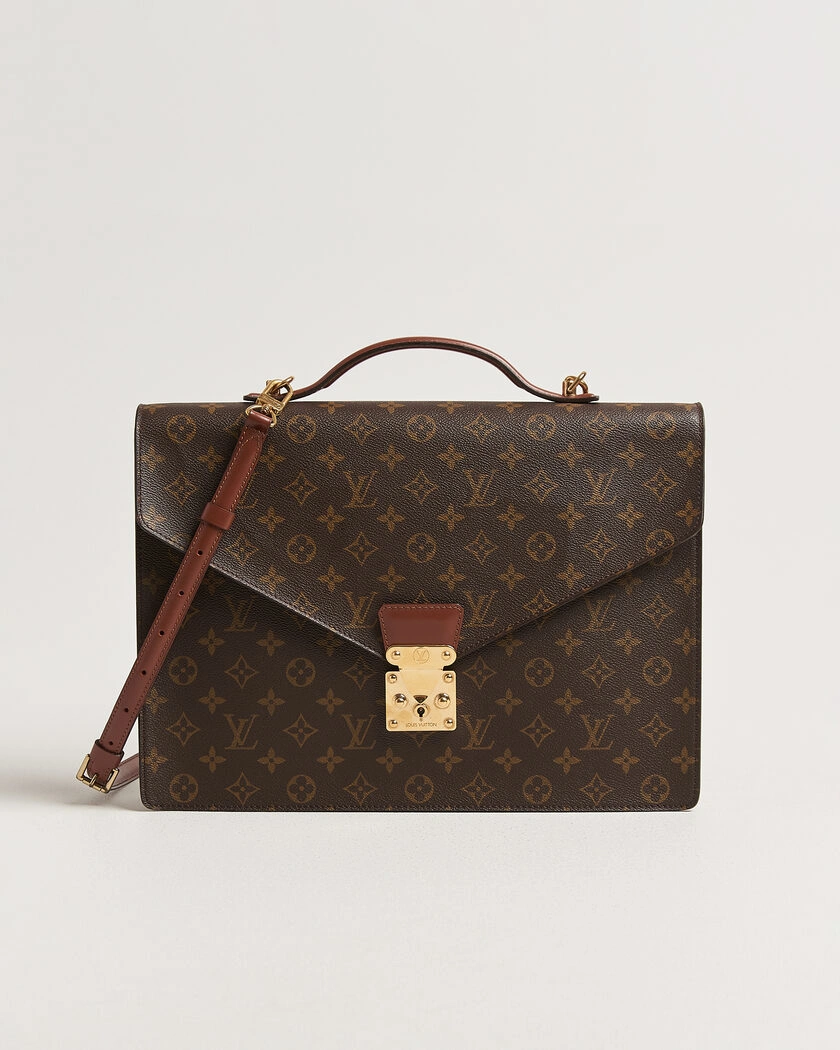 Louis Vuitton Pre-Owned Porte Document Bandouliére Monogram – Brun
