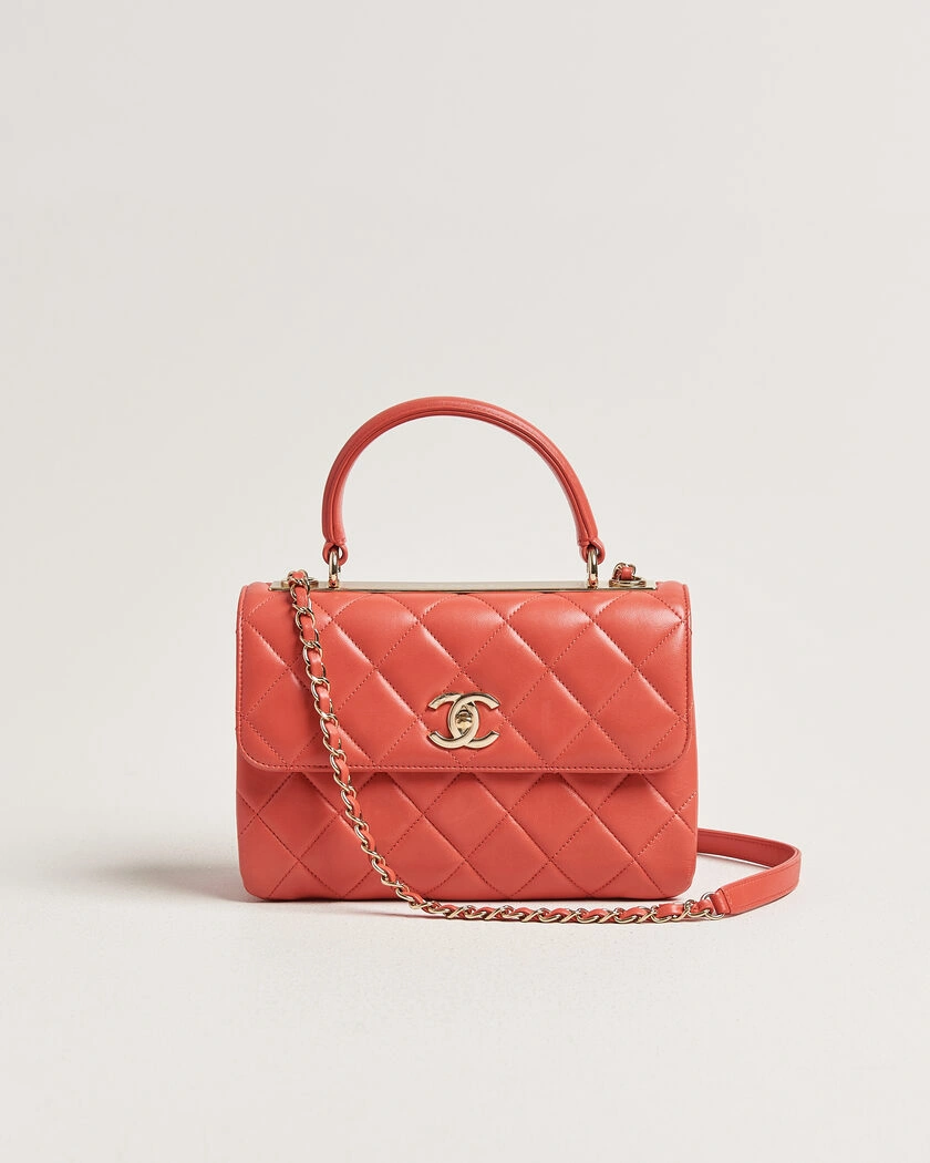 Chanel Pre-Owned Trendy CC Top Handle Bag Coral – Rosa