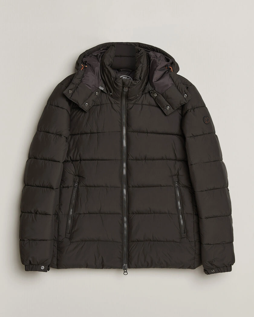 Save The Duck Boris Matt Padded Puffer Brown Black – Svart