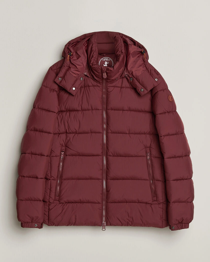 Save The Duck Boris Matt Padded Puffer Wine Red – Röd
