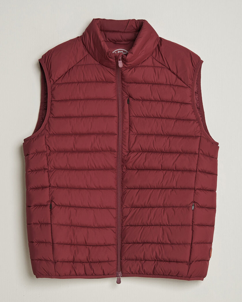 Save The Duck Rhus Matt Lightweight Vest Wine Red – Röd
