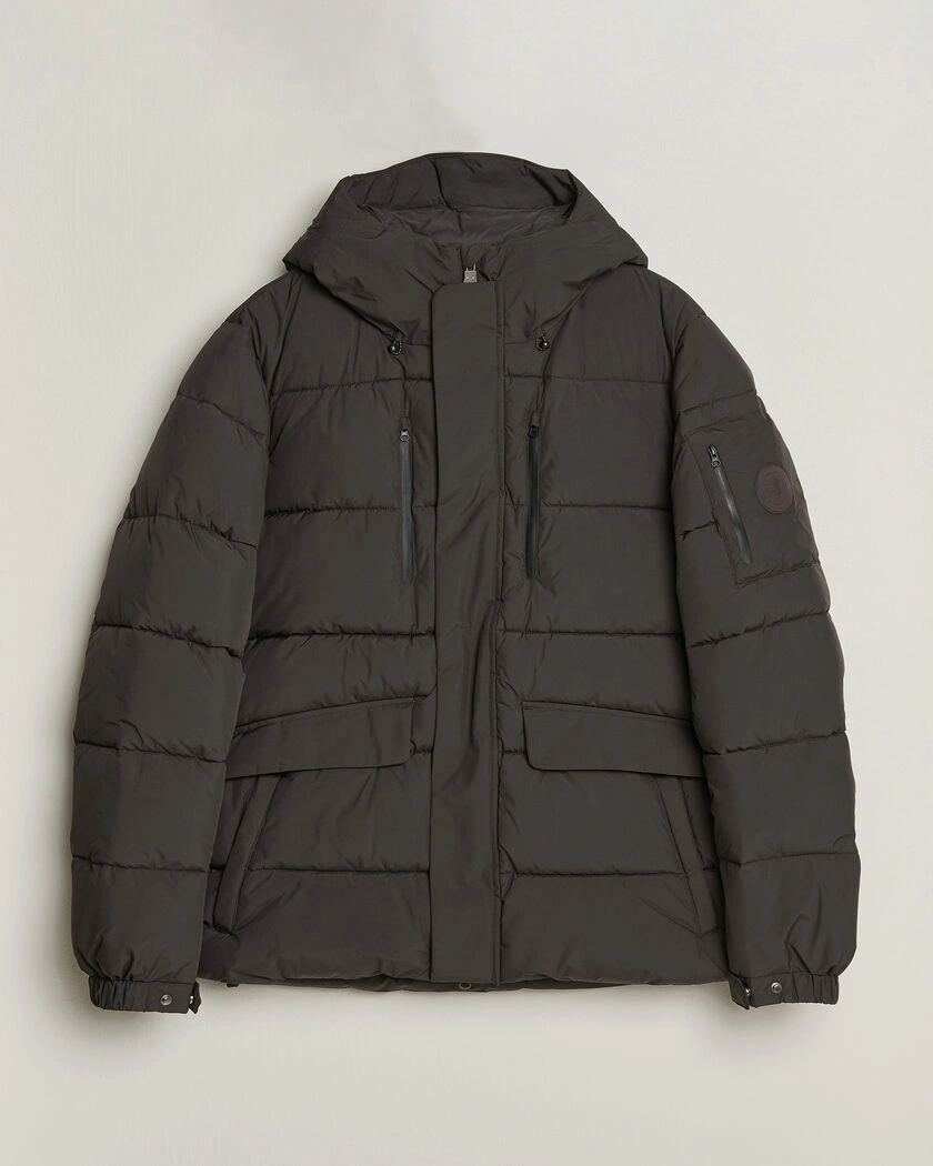 Save The Duck Espel Short Arctic Parka Brown Black – Svart