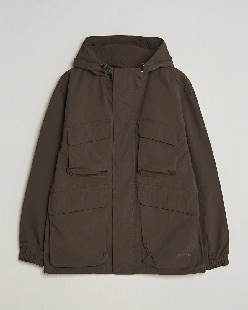 Snow Peak Nylon Double Rip Jacket Dark Brown – Brun