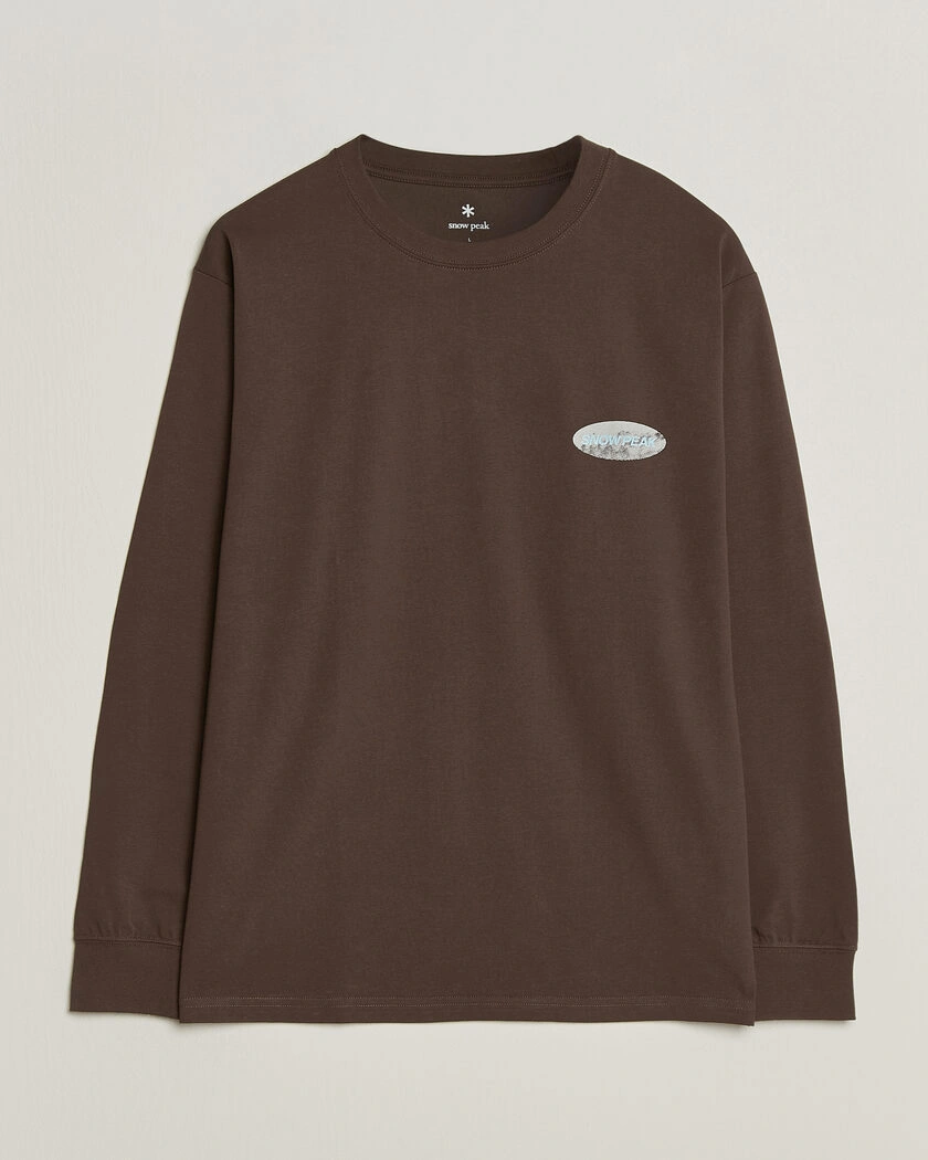 Snow Peak Campscape L/S T-Shirt Brown – Brun