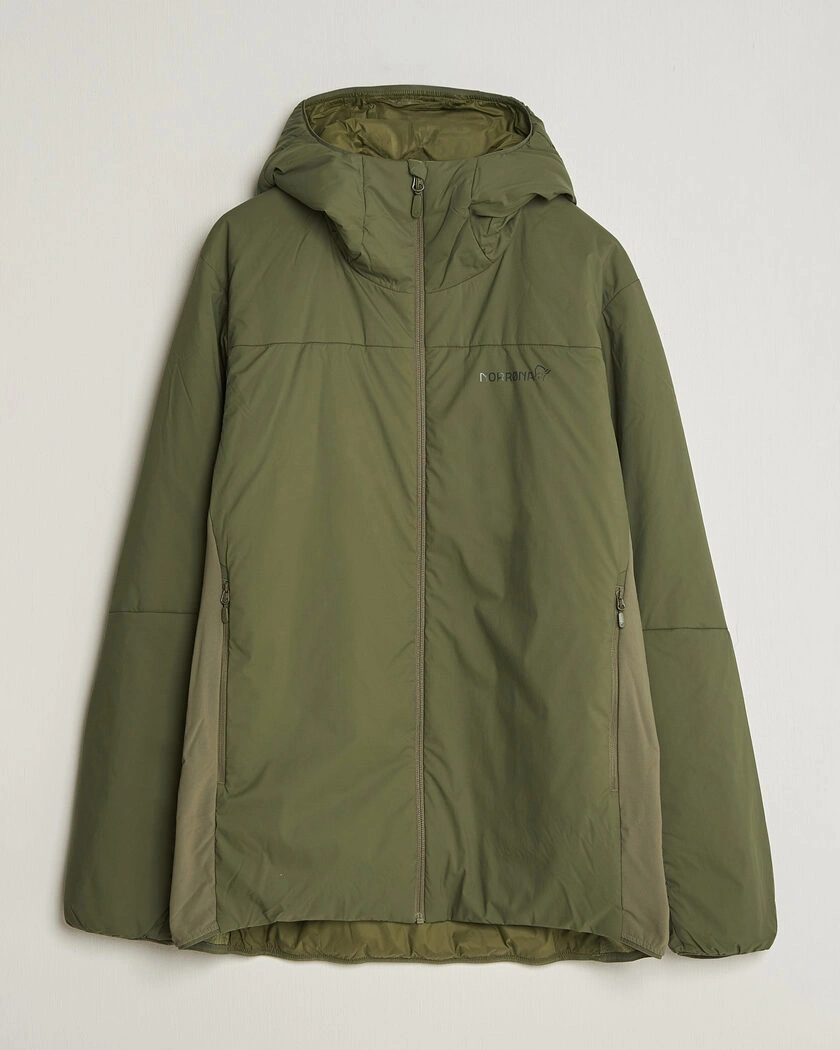 Norrøna Femund Thermo Zip Hood Olive Night – Grön