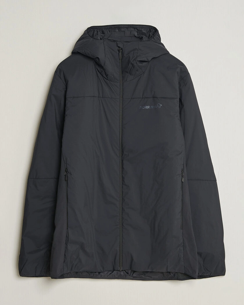Norrøna Femund Thermo Zip Hood Caviar Black – Svart