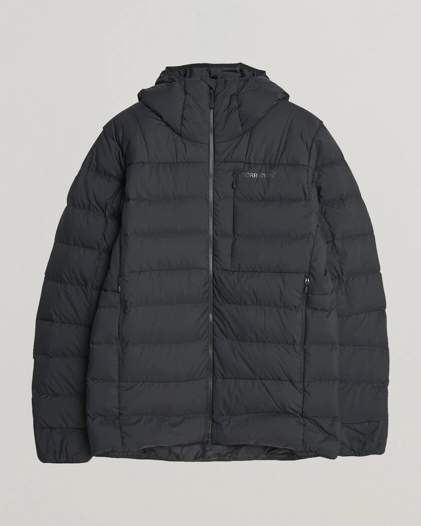Norrøna Femund Down 700 Zip Hood Caviar Black – Svart