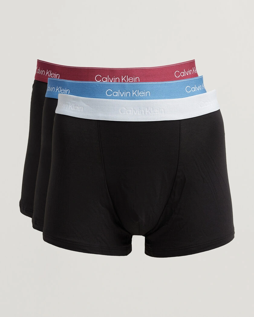 Calvin Klein 3-Pack Icon Cotton Stretch Relaxed Trunk Black – Svart