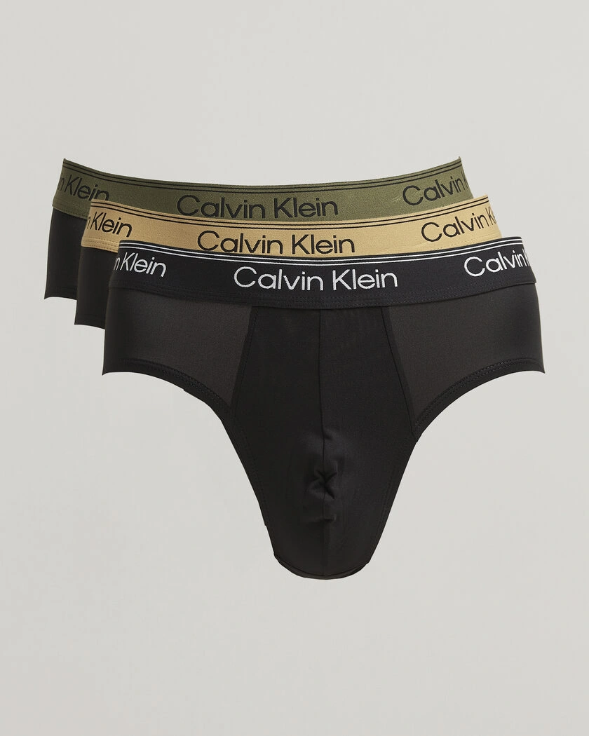  Calvin Klein 3-Pack Micro Stretch Hip Brief Black – Svart