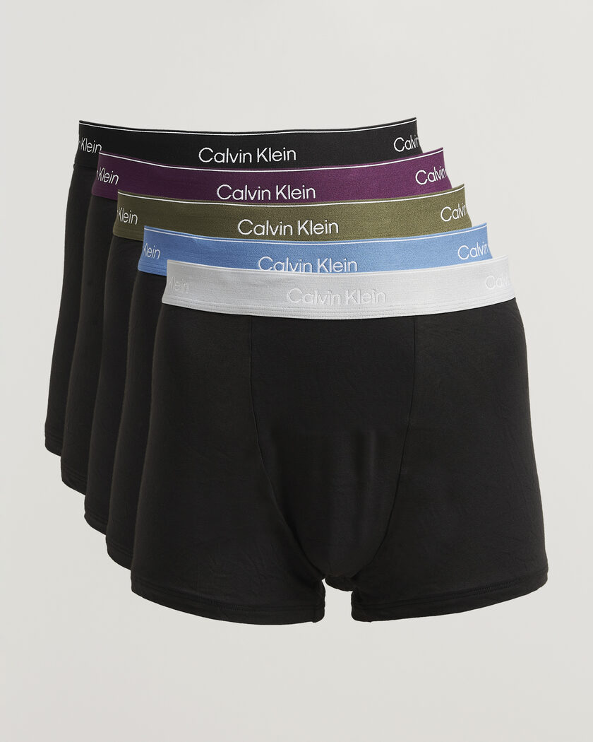 Calvin Klein 5-Pack Icon Cotton Stretch Relaxed Trunk Black – Svart