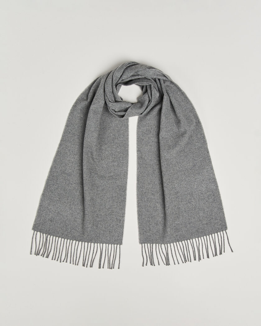 Gant Wool Scarf Mid Grey – Grå