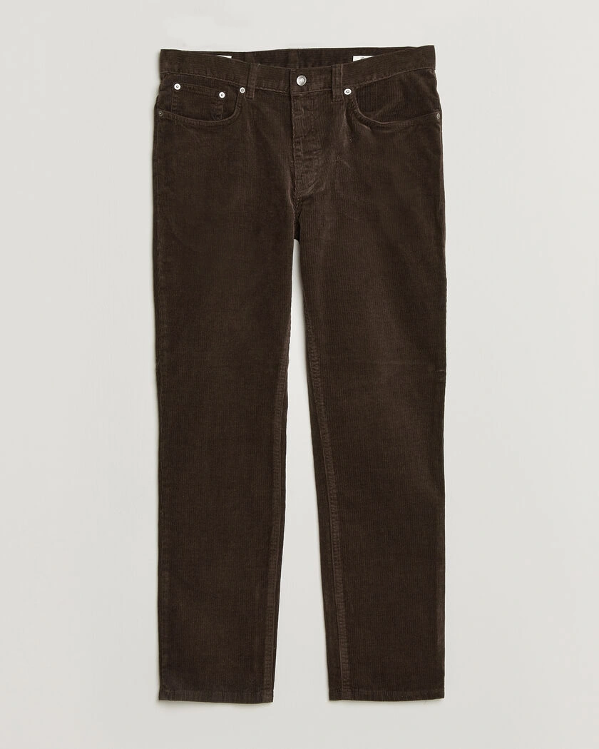 Gant Regular Fit Corduroy 5-Pocket Pants Black Brown – Brun