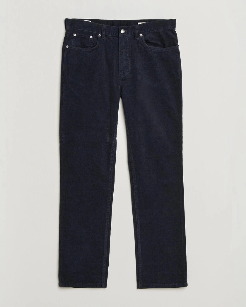 Gant Regular Fit Corduroy 5-Pocket Pants Evening Blue – Blå