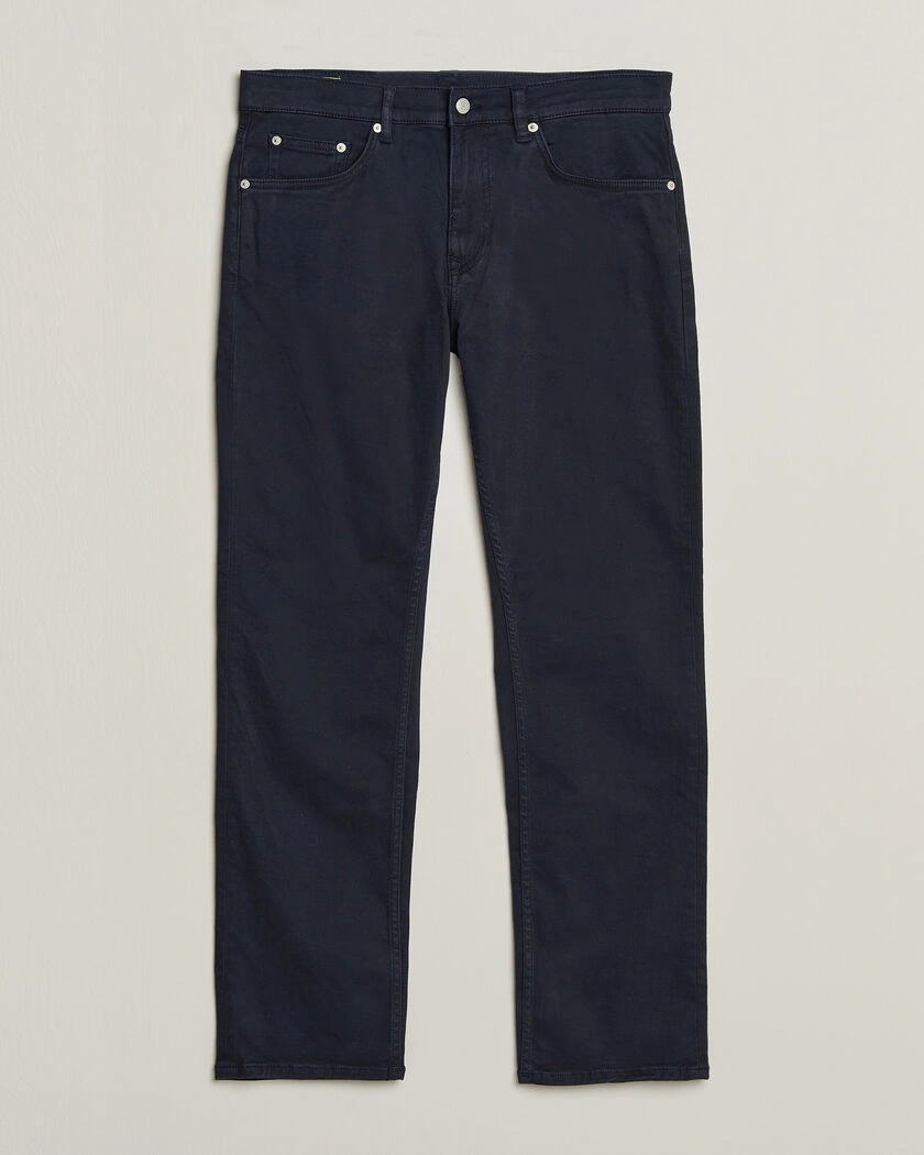 Gant Regular Fit Moleskin 5-Pocket Pants Evening Blue – Blå