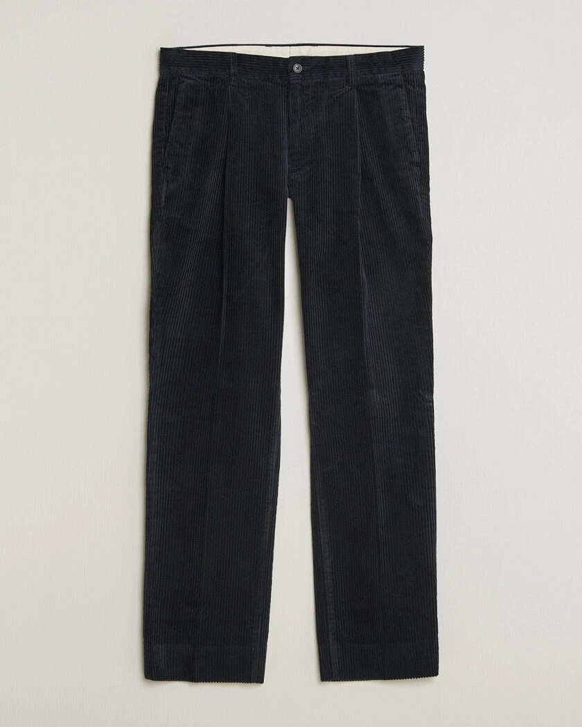 Gant Corduroy Trousers Evening Blue – Blå