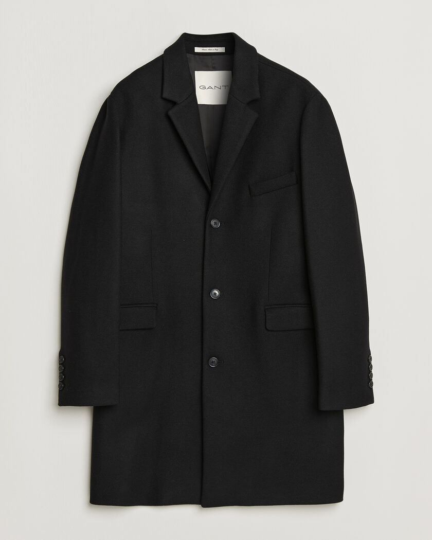 Gant Classic Wool/Cashmere Coat Black – Svart