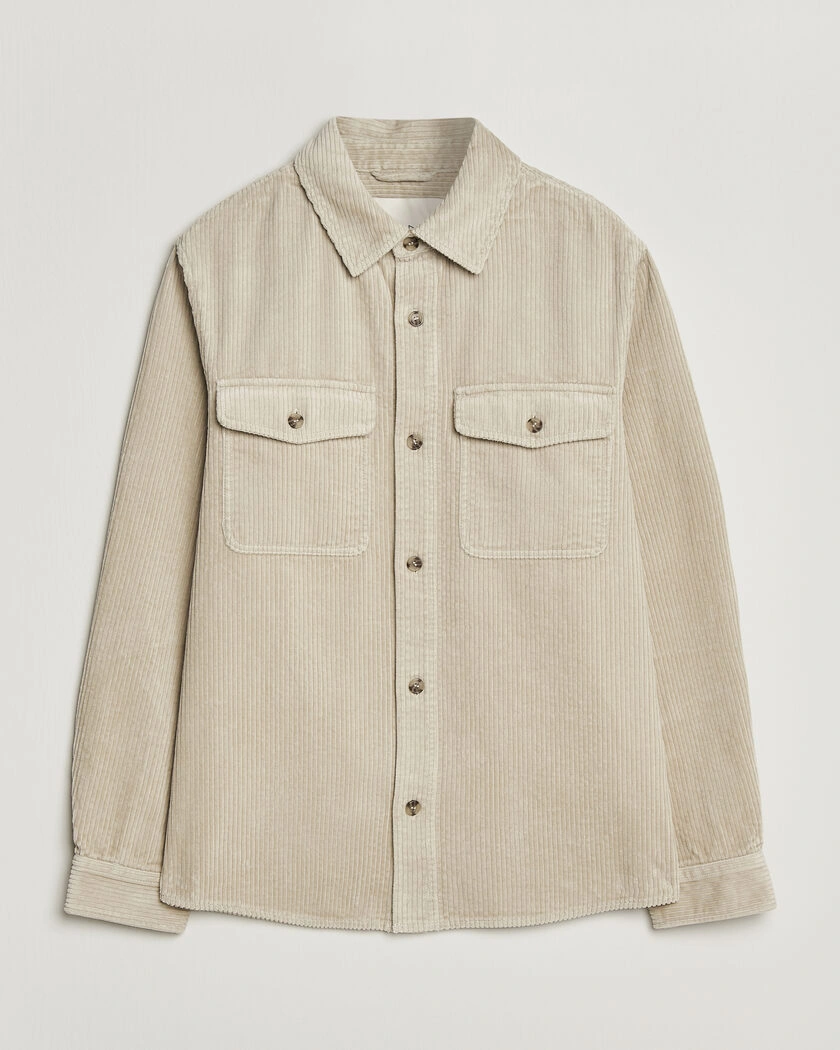 Gant Regular Fit Corduroy Overshirt Clay Beige – Beige