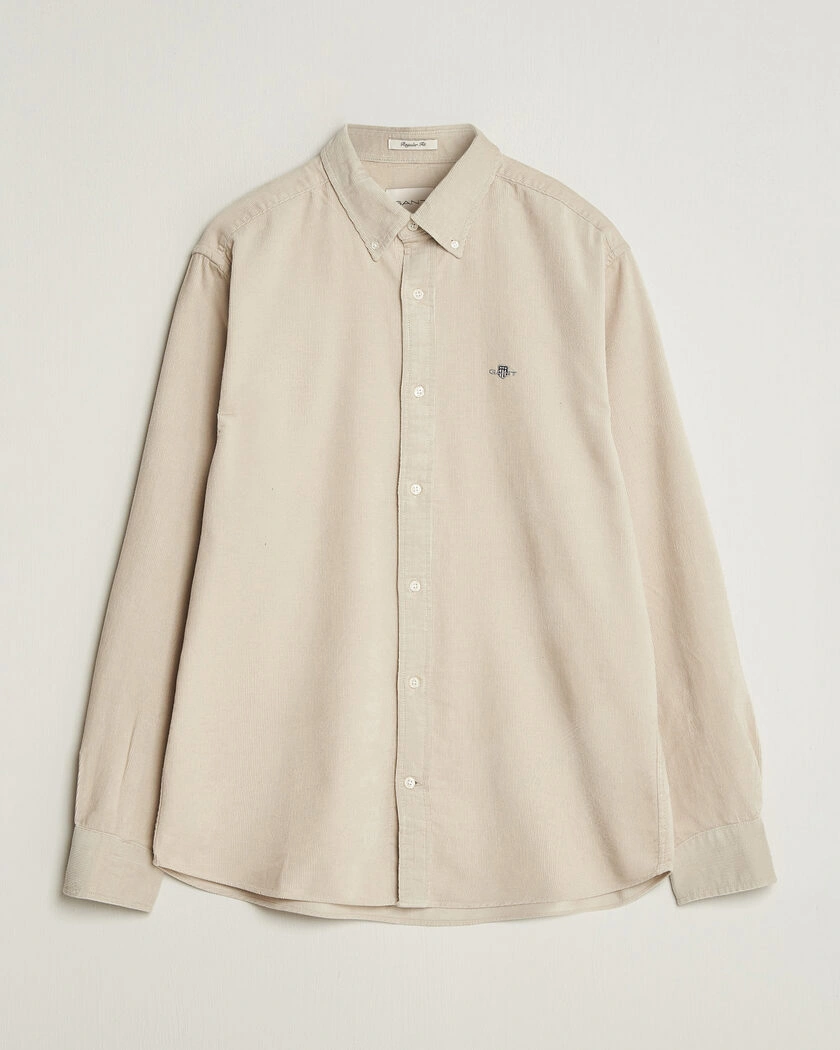 Gant Regular Fit Corduroy Shirt Clay Beige – Beige