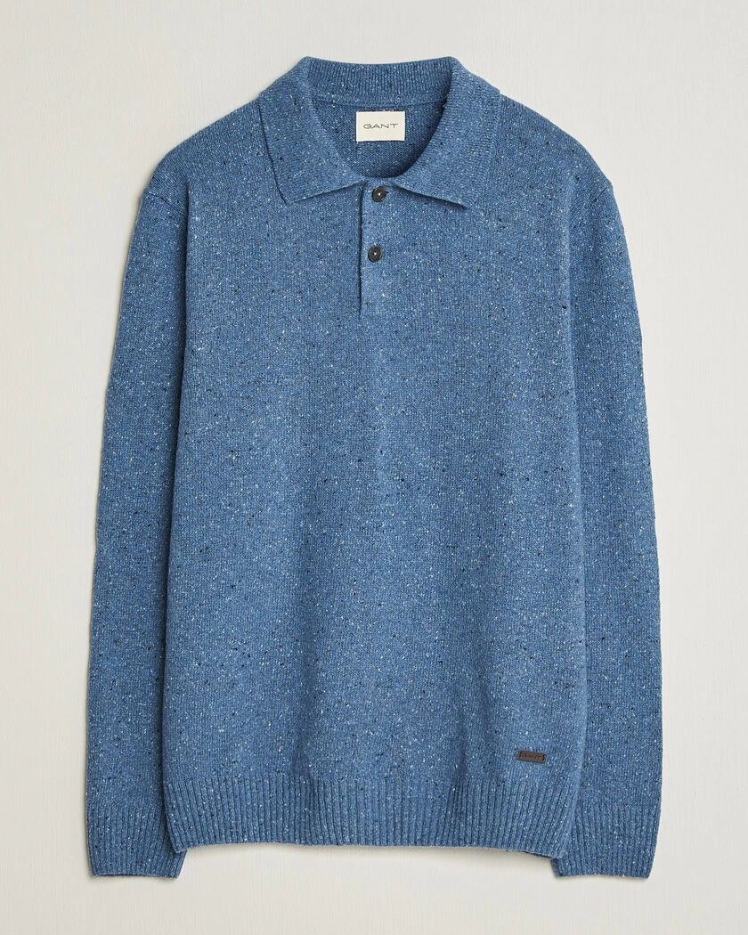 Gant Neps Wool Polo Blue Horizon – Blå