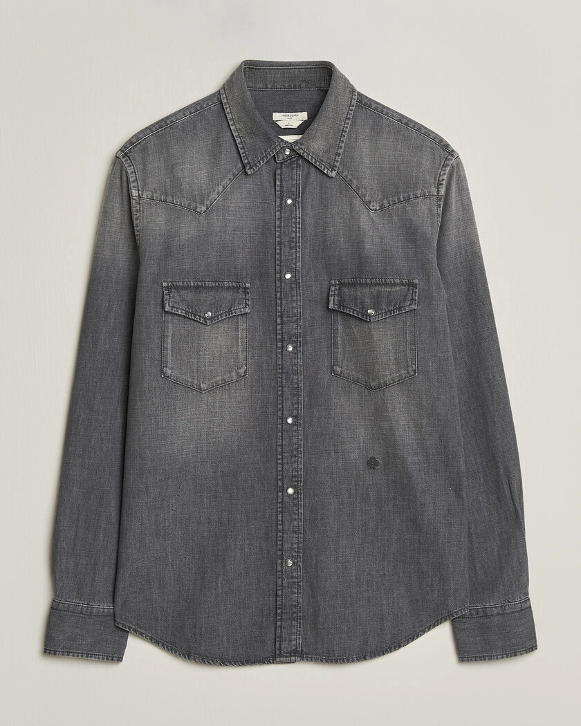 Jacob Cohën Denim Western Pocket Overshirt Grey – Grå