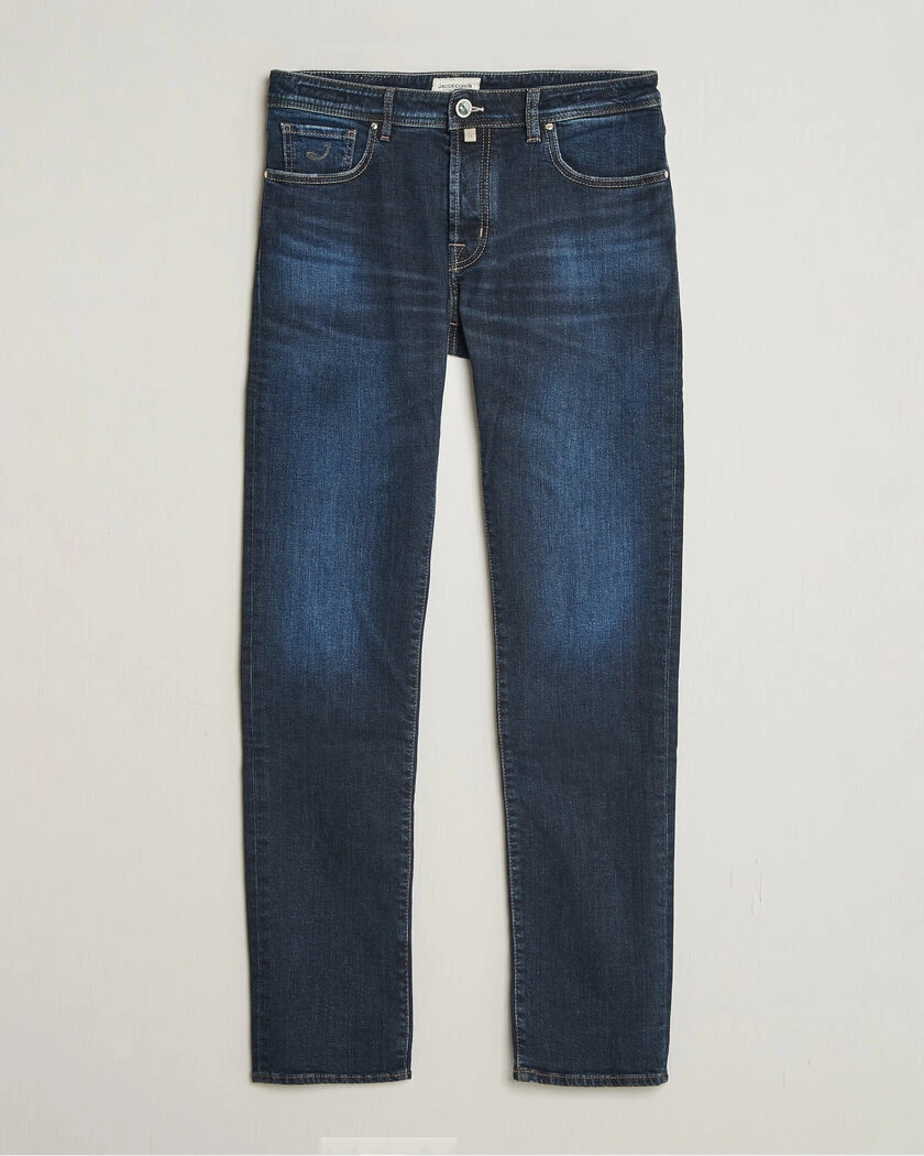 Jacob Cohën Bard Slim Fit Apres Ski Patch Stretch Jeans Blue – Blå