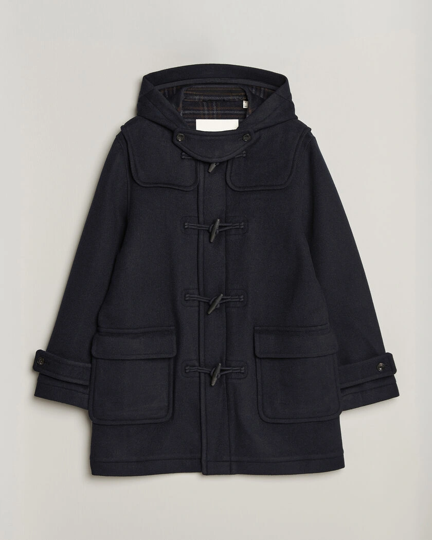 Gant Classic Wool Duffle Coat Evening Blue – Blå